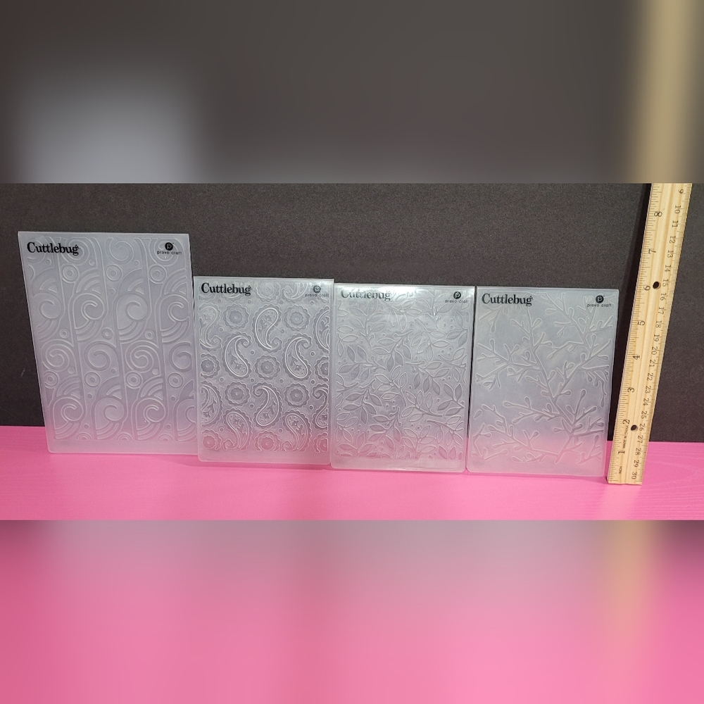 Cuttlebug Provo Craft Embossing Folders Set Of 4 (0383)